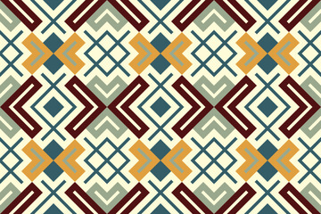 Ikat Damask Embroidery Background. Ikat Stripe Geometric Ethnic Oriental Pattern Traditional. Ikat Aztec Style Abstract Design for Print Texture,fabric,saree,sari,carpet.