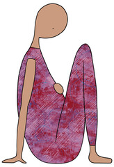 Person sitting on the ground