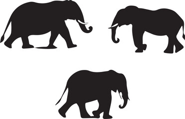 elephant silhouette vector