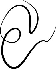 Hand drawn doodle spiral