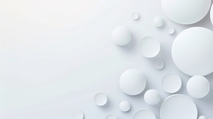 The banner is an abstract template with a simple volume of white circles in it.