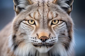 Store enrouleur occultant sans perçage Lynx A close up portrait of a lynx