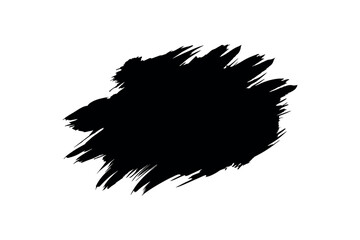 brush strokes collection. set of black and white strokes  brush set. Vector set.