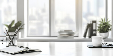 office interior, office interior with blur back ground , wallpaper for office , office with blur window back ground 