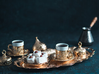 Turkish delight and turkish coffee