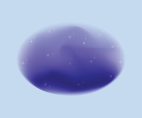 Violet and Blue Background, Wave Gradient, Abstract Blurred Wallpaper Texture, Space Effect