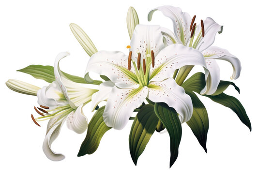 PNG Flower plant white lily