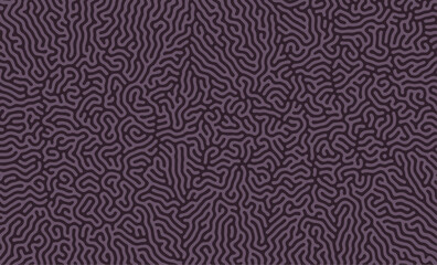 Dark Purple Abstract Turing Pattern Background