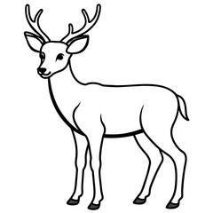       Deer vector illustration style.
