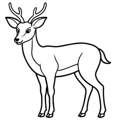       Deer vector illustration style.
