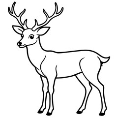       Deer vector illustration style.
