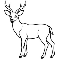       Deer vector illustration style.
