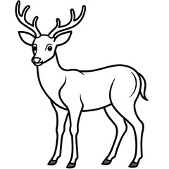       Deer vector illustration style.
