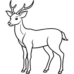      Deer vector illustration style.
