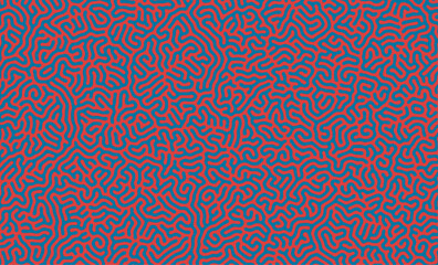 Red and blue Abstract Turing Pattern Background