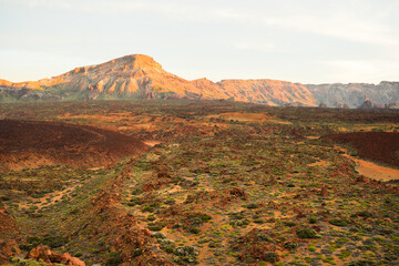 Landscape with Lava, Volcano El Teide, Tenerife, Canary Island, Spain