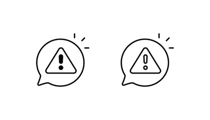 Alert icon design with white background stock illustration