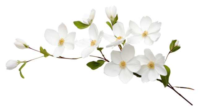 PNG White flowers and buds blossom petal plant