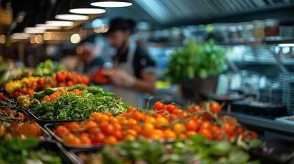 Colorful Fresh Produce at a Local Farmer's Market