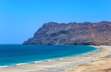 Beach Praia de Sao Pedro, Island Sao Vicente, Cape Verde, Cabo Verde, Africa.