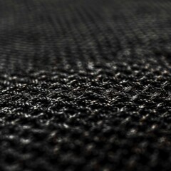 Close up view of black fabric