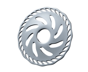 Car disc brake rotor, 3D rendering