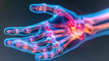 Arthritis in Hand Joints Depicted Focus on Inflammation and Arthritis Management Solutions