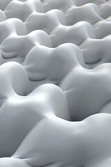Obraz premium Massive amount of white particles suspended in the air