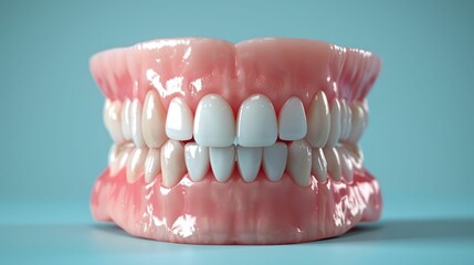 Obraz premium Visuals Depicting Dental Hygiene and Gingivitis Conditions in the Mouth for Educating Patients and Promoting Oral Health
