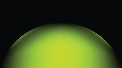 Green Gradient Background, Abstract Green Planet Sphere Background