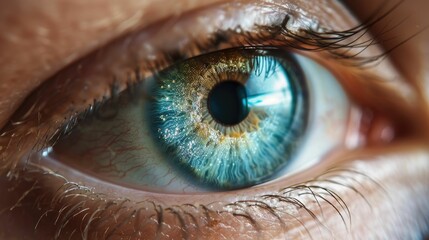 Closeup View of Conjunctivitis Affected Eye Highlighting Symptoms and Preventive Measures