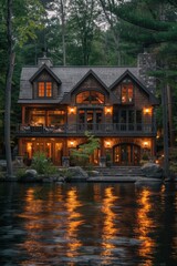 House floating on water