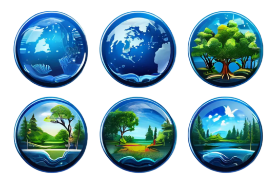earth day logos transparent background