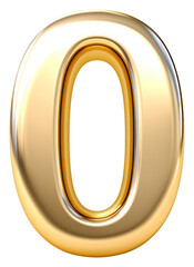 PNG Number gold circle symbol