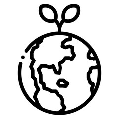 eco-friendly earth icon
