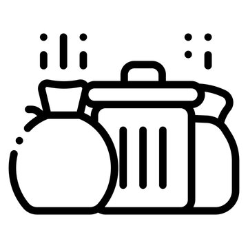 recommend clip art: waste trash can icon