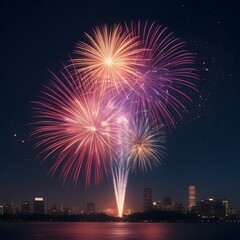 Fototapeta na wymiar Fireworks, independace day 