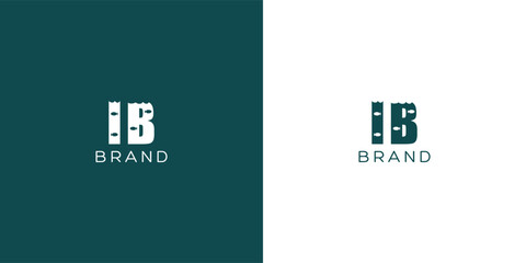 IB Letters vector logo design