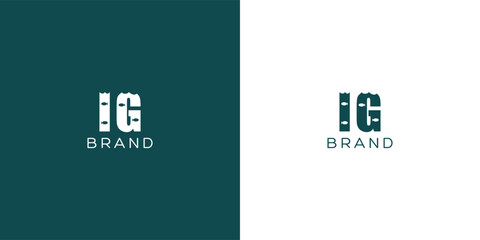 IG Letters vector logo design