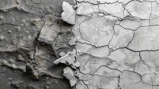 This is a crack paint texture effect on transparent background. This is a 3d damaged dry wall plaster png set. This is a realistic broken rough stucco abstract collection. This is a black earthquake