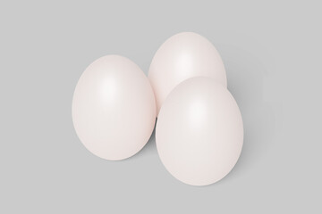 Egg Isolated on White Background
