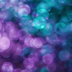 Fototapeta premium Ethereal Purple and Teal Bokeh Dreamworld