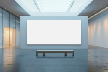 PNG art exhibition frame mockup, transparent design