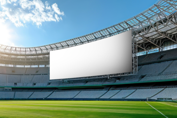 Stadium billboard png mockup, transparent design