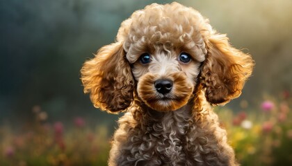 portrait of a poodle