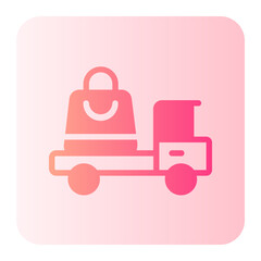 shipping gradient icon