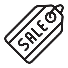 sale tag line icon