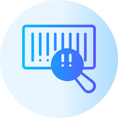 bar code gradient icon