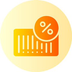 barcode gradient icon