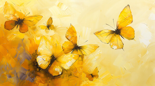 yellow butterflies